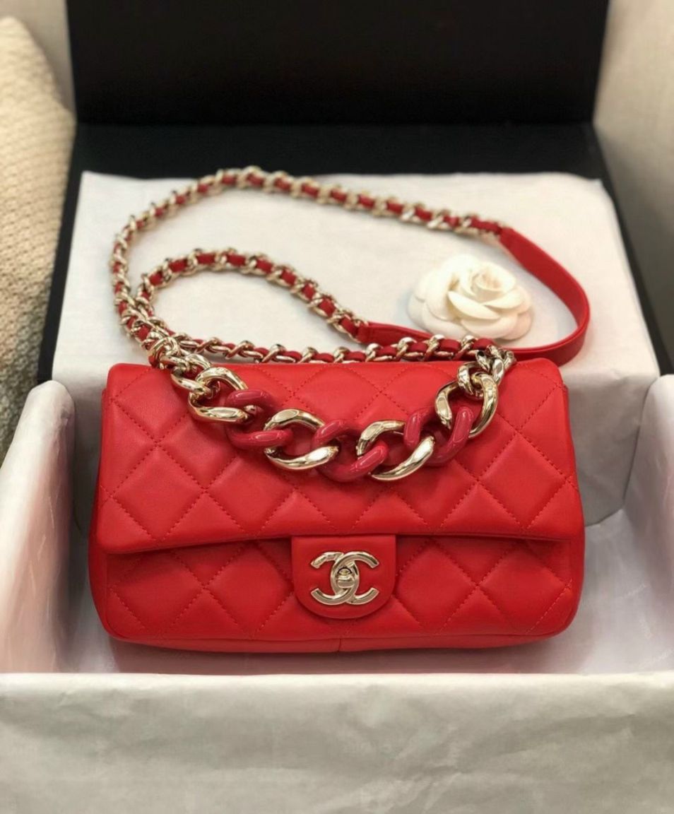 Túi Xách Chanel 19 Large Flap Bag - Đỏ