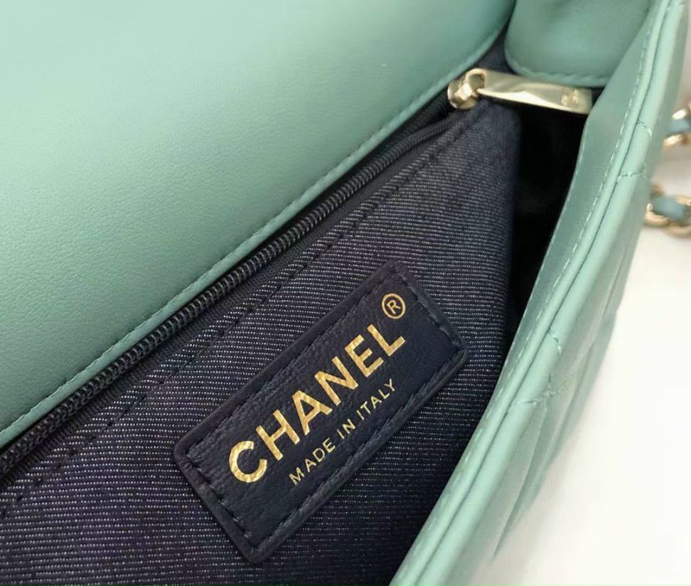 Túi Xách Chanel 19 Large Flap Bag - Xanh