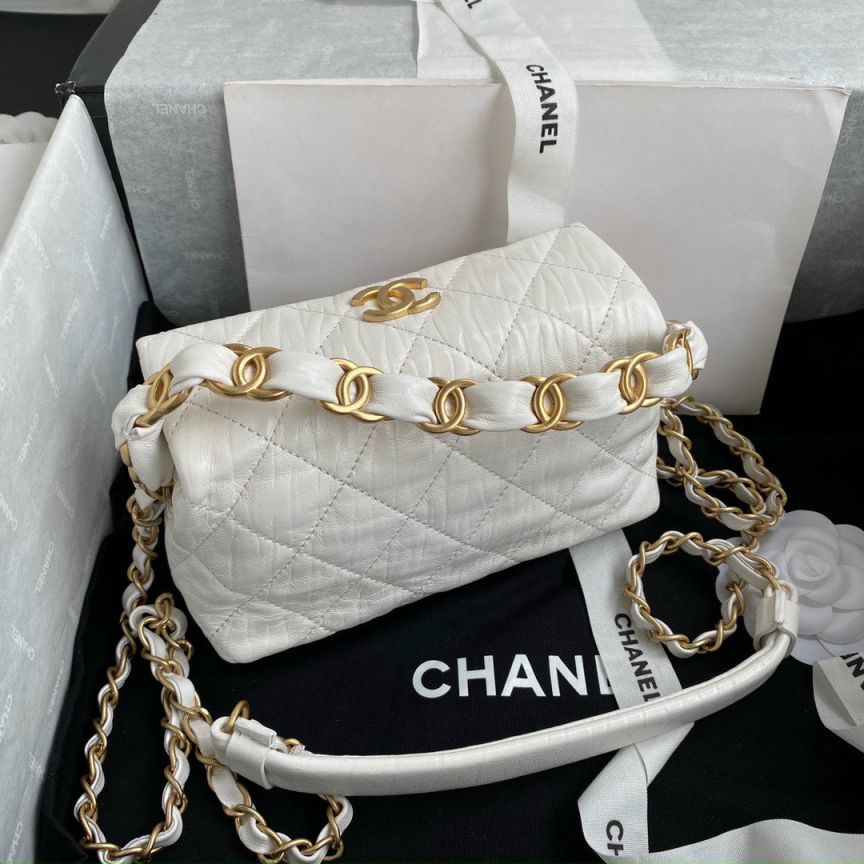 Túi Xách Chanel Box - Trắng