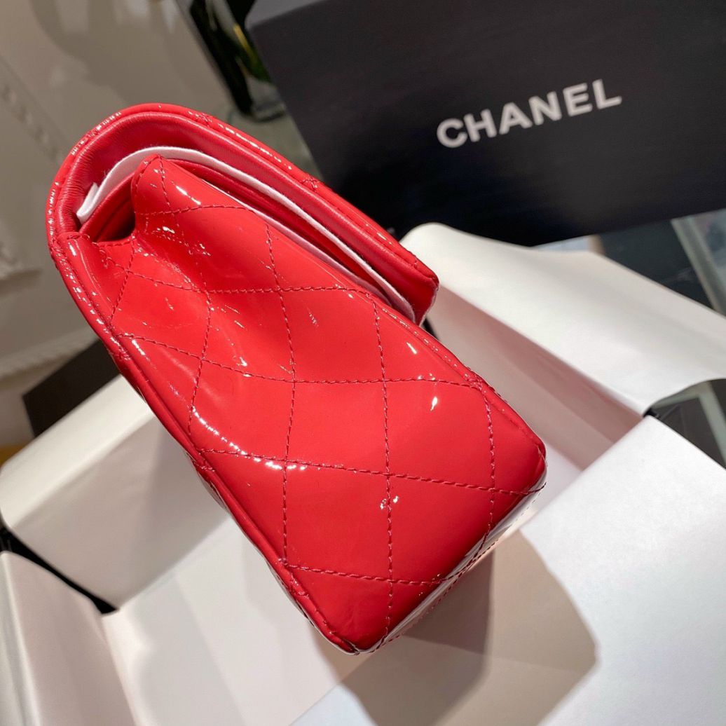 Túi Xách Chanel Classic – Đỏ Da Bóng