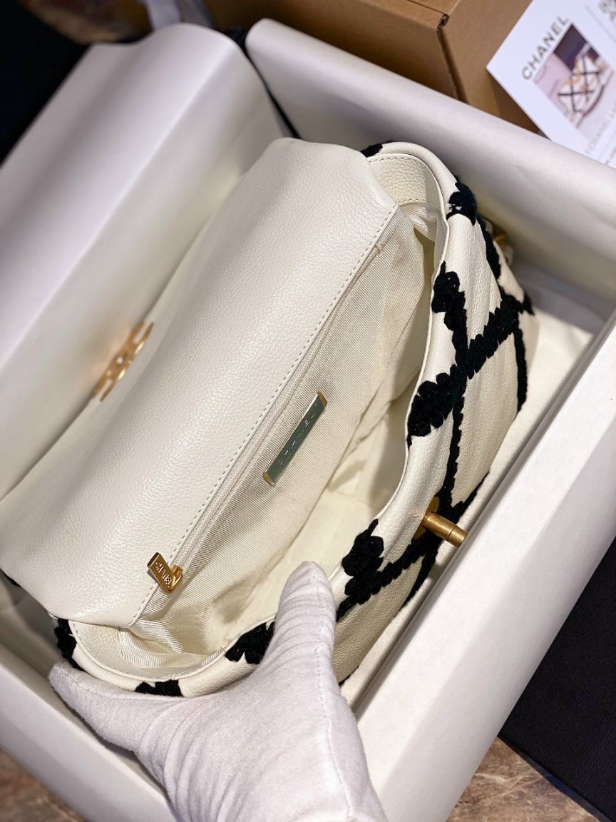 Túi Xách Chanel 19 Flap Bag – Caro Trắng