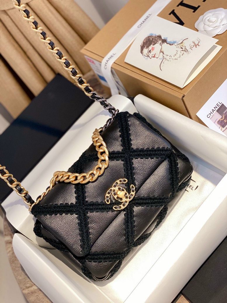 Túi Xách Chanel 19 Flap Bag – Caro Đen