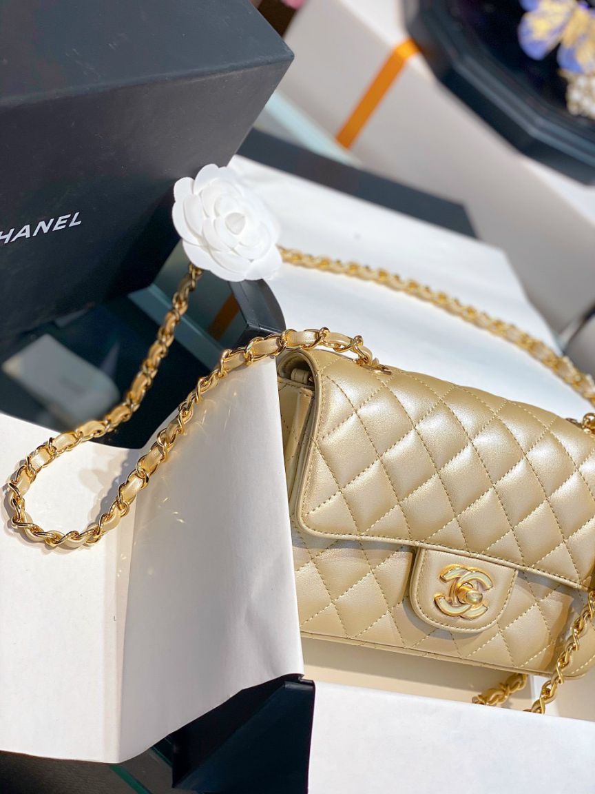 Túi Xách Chanel Classic Mini Gold