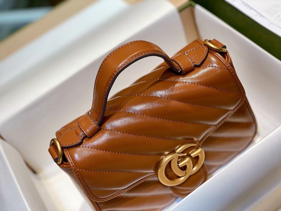 Túi Xách Gucci Marmont Top Handle Bag