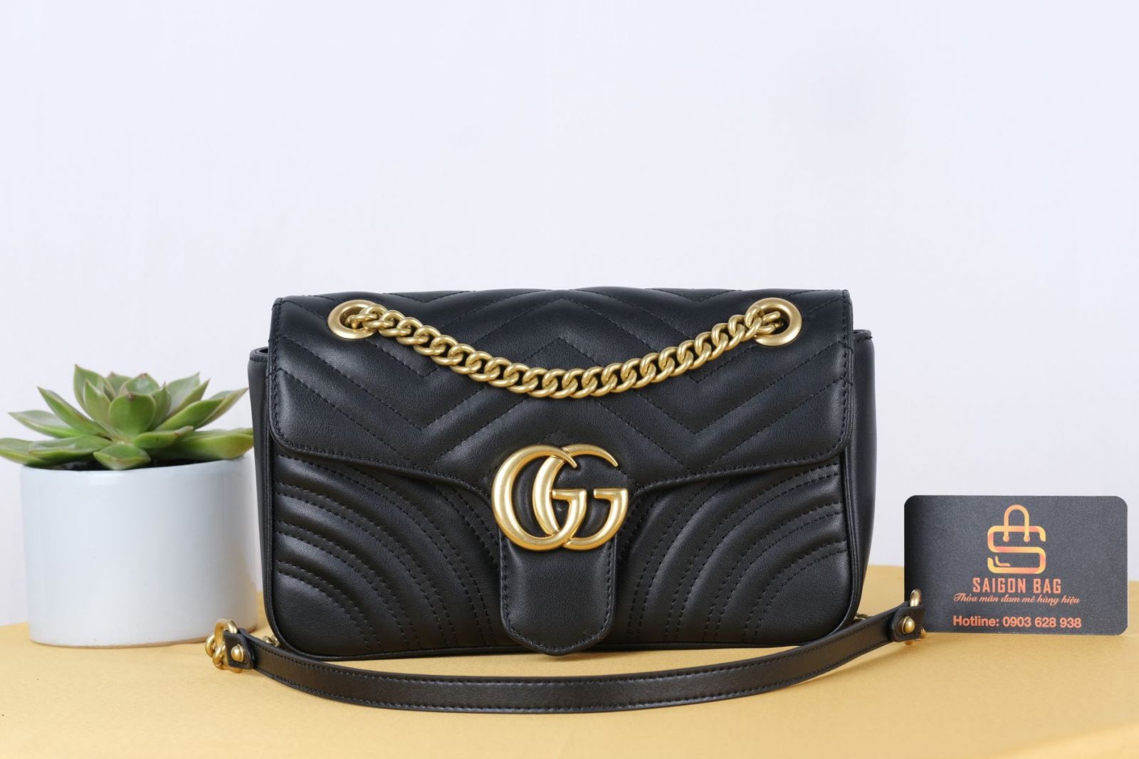 Gucci Marmont Matelasse Bag – Đen