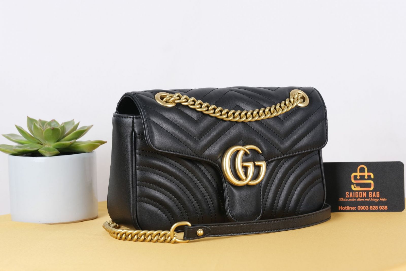 Gucci Marmont Matelasse Bag – Đen