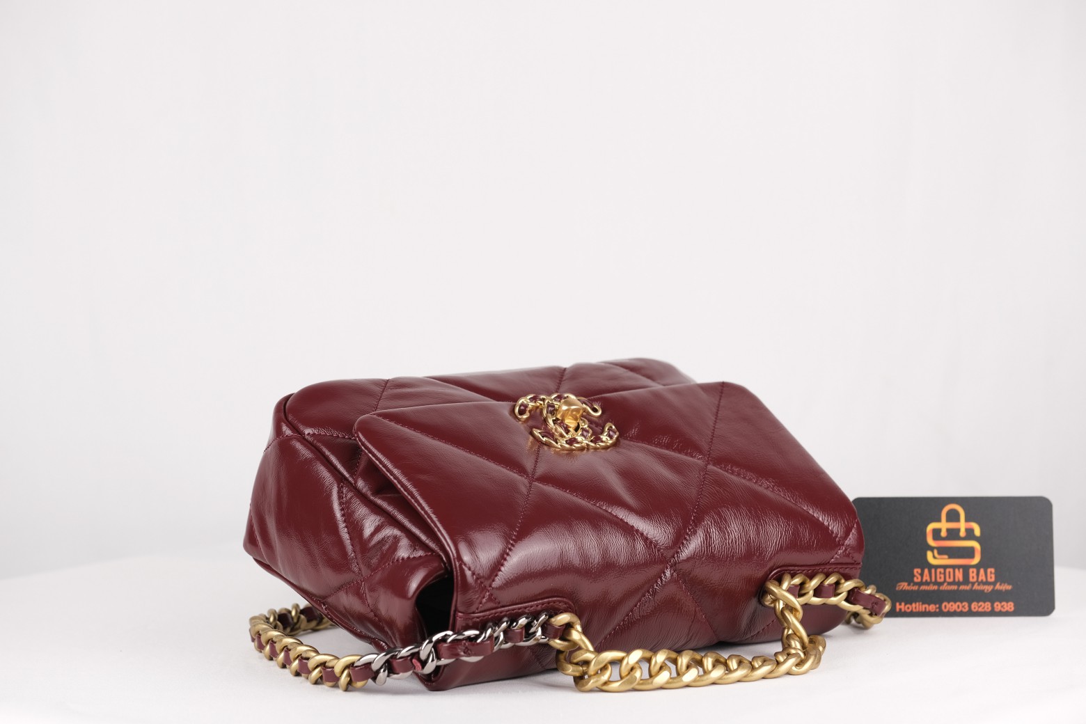 Túi Xách Chanel 19 Flap Bag - Đỏ Rượu Vang