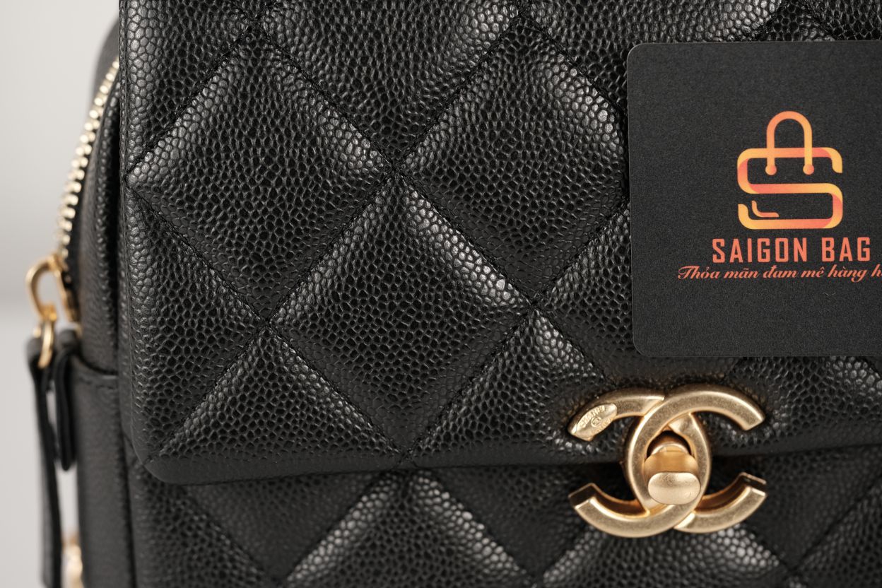 Túi Xách Chanel Backpack Caviar - Đen