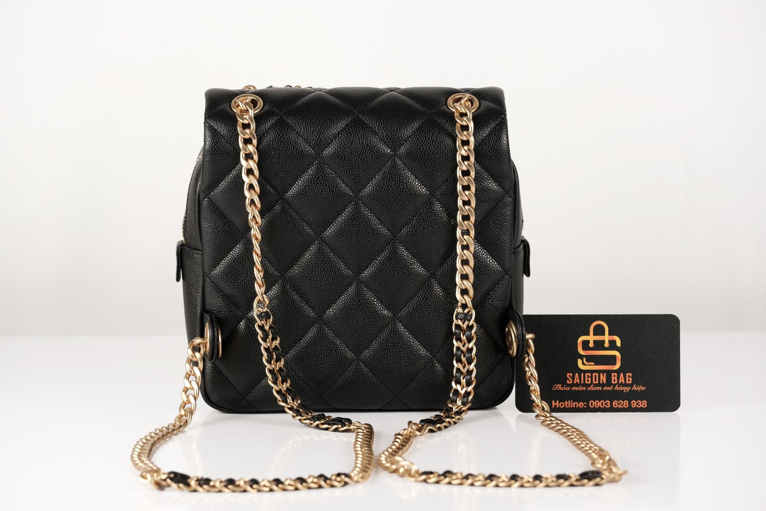 Túi Xách Chanel Backpack Caviar - Đen