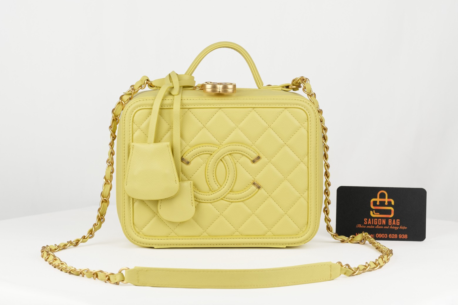 Túi Xách Chanel Vanity Vàng