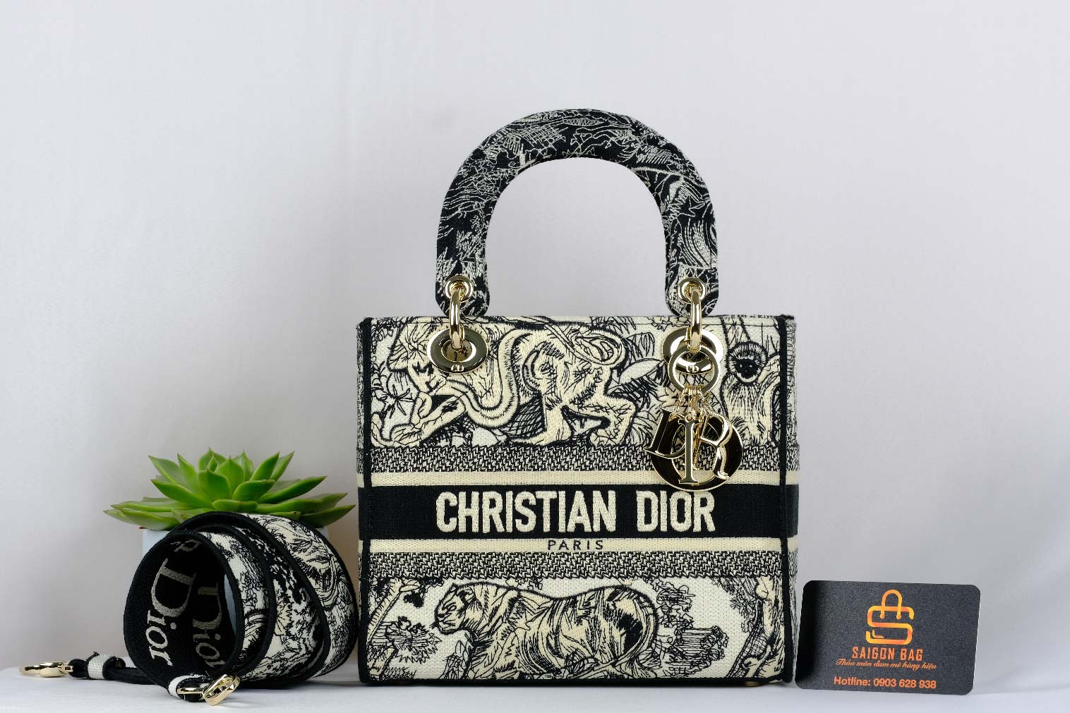 Túi Xách Dior Medium Lady D-Lite Bag