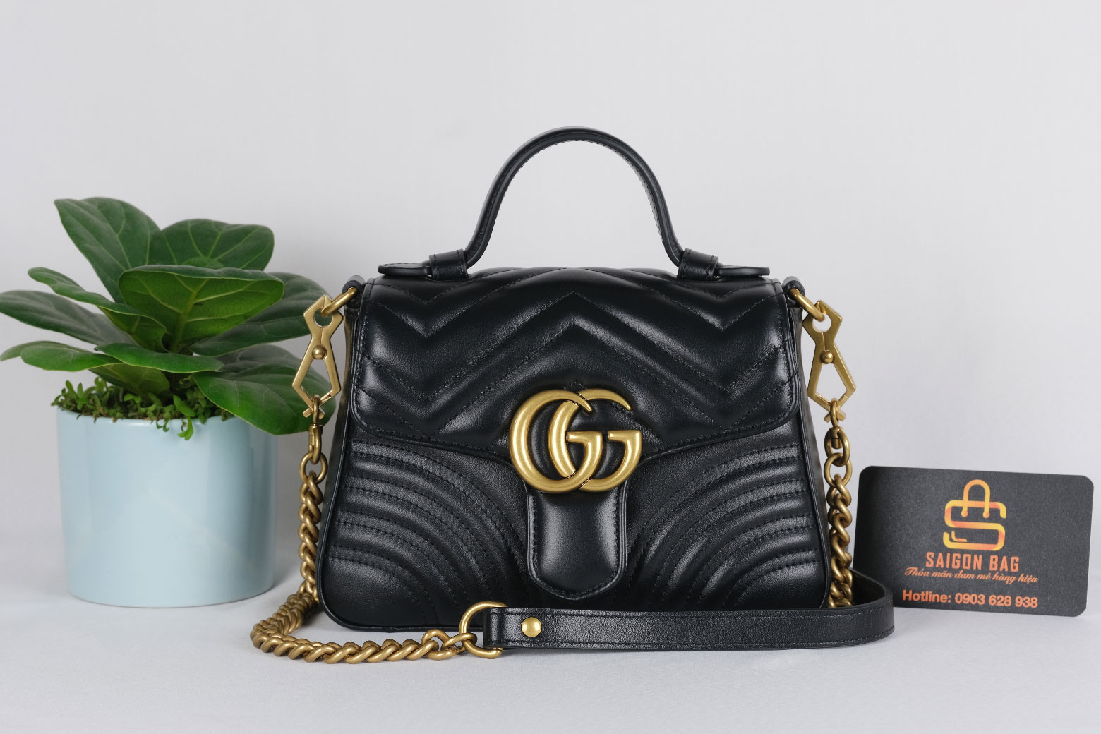 Túi Xách Gucci Marmont Top Handle Bag - SGB321