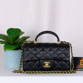 Chanel Mini Flap Bag With Top Handle - Đen