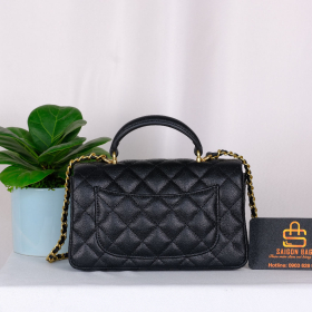 Túi Xách Chanel Mini Flap Bag With Top Handle - Đen