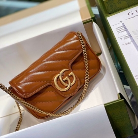 Gucci Marmont Matelasse Bag – Nâu Tây Size 16