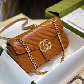 Gucci Marmont Matelasse Bag – Nâu Tây Size 26