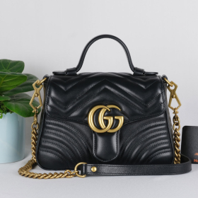 Túi Xách Gucci Marnont Top Handle Bag - Màu Đen