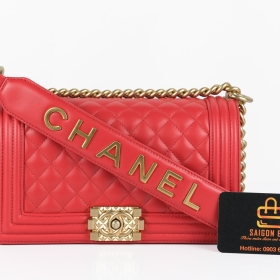 Túi Xách Chanel Boy - Đỏ