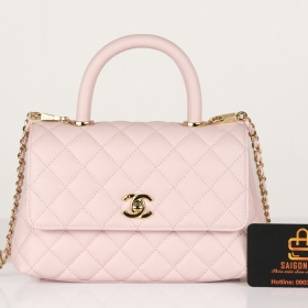 Túi Xách Chanel Coco Handle Mini Khâu Tay - SGB474