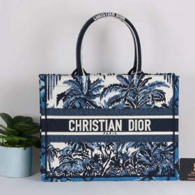 Túi Xách Christian Dior Book Tote - Họa Tiết Cây