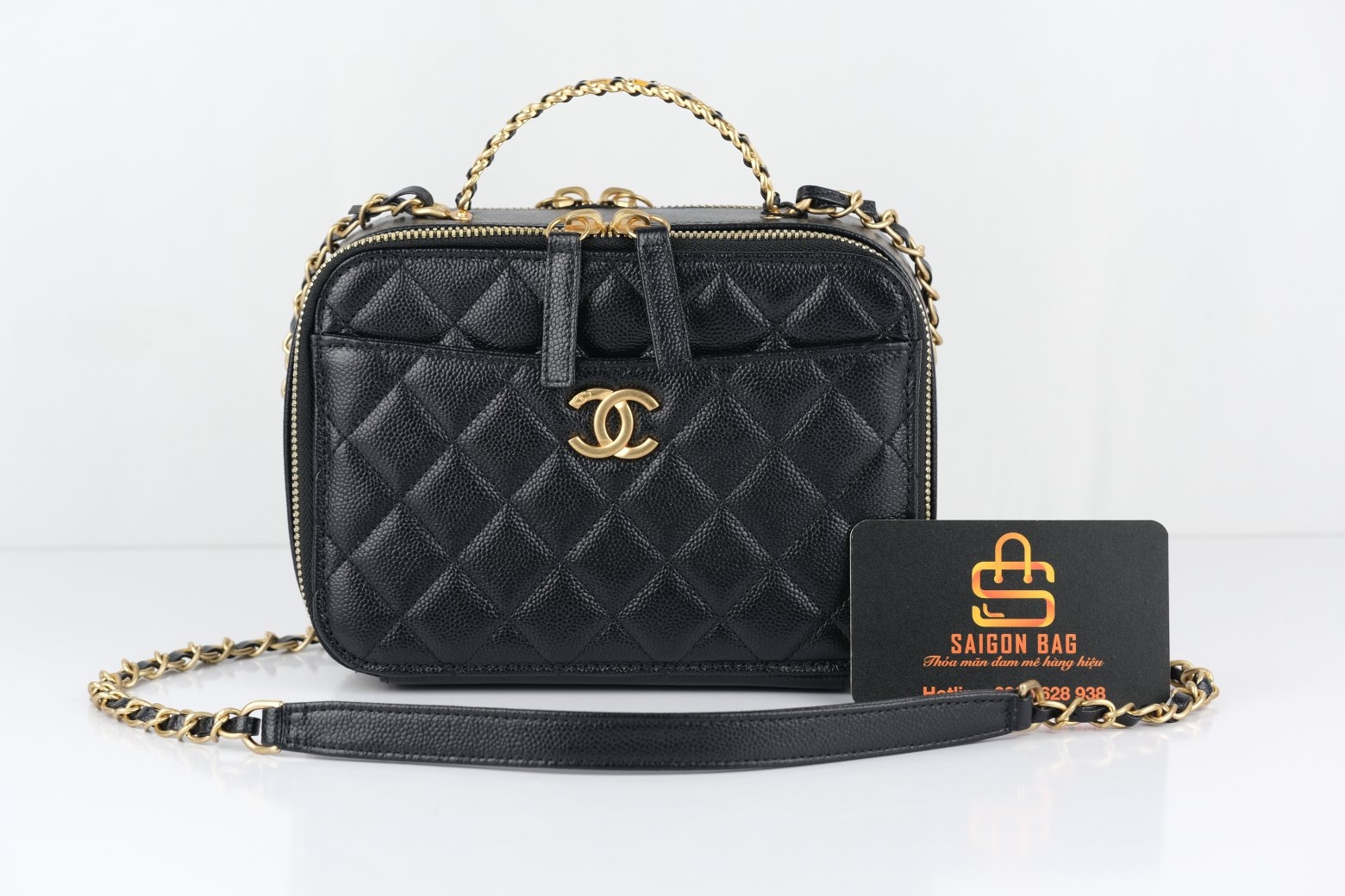 Túi Xách Chanel Vanity Case SS2022 - Đen